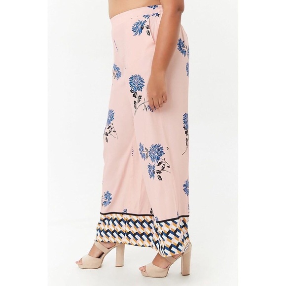 0X/1X NWT Forever 21 Paisley Palazzos Pants Set - Picture 2 of 5